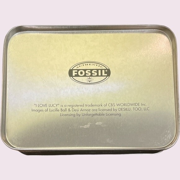 RARE NEW Fossil Limited Edition I Love Lucy Vitameatavegamin Black Leather Watch - Picture 7 of 8